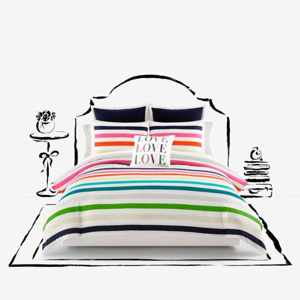 COPY - NWOT Kate Spade Candy Stripe Twin/Twin XL Comforter